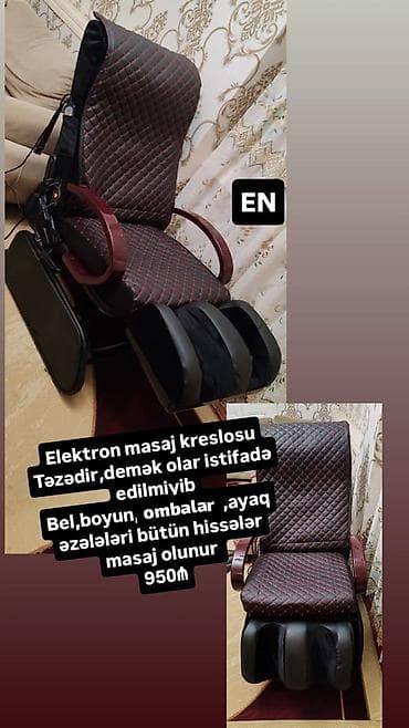 Elektron masaj kreslosu - Tam elektriklə işləyən masaj sistemi - Bel