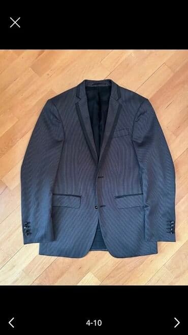 kisi pencekleri: Kişi kostyumu – 2 parça (jaket və şalvar) - Rəng: tünd boz, incə — 2