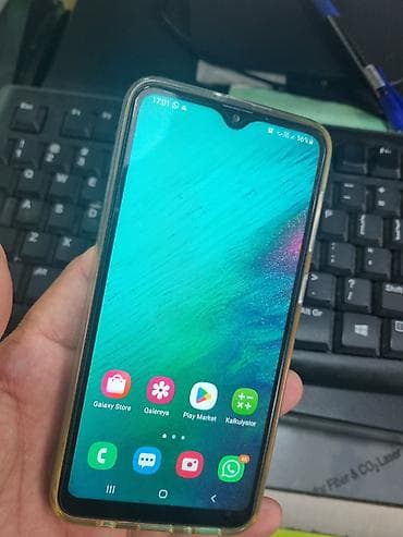 iphone xs silver: Samsung Galaxy A10, 32 GB, rəng - Göy, Sensor — 2