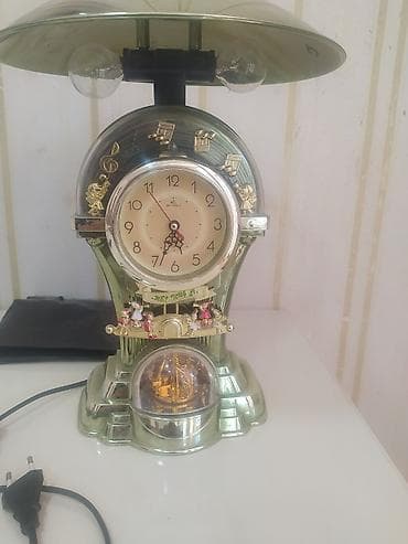 stol lampası: Vintage üslubda masaüstü lampalı saat.15 azn Son qiymet.Gencedrdir - — 1