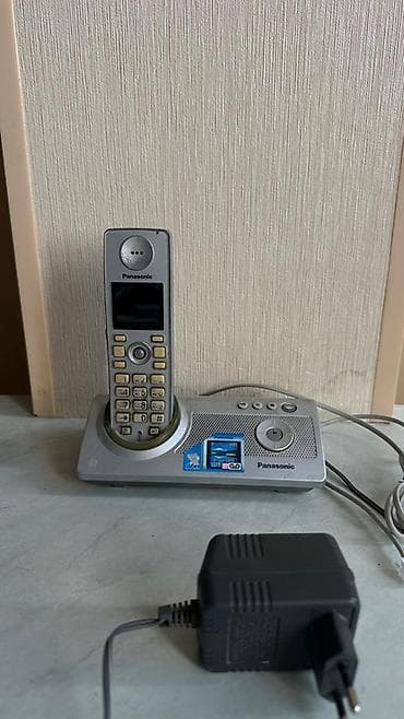 Stasionar telefon Panasonic, Simsiz, İşlənmiş, Ünvandan götürmə, Pulsuz çatdırılma, Ödənişli çatdırılma — 1
