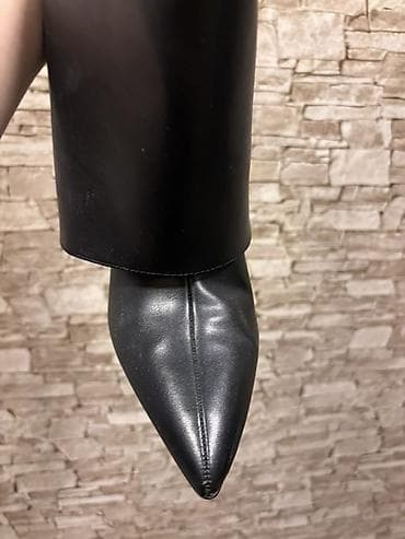 Мужская одежда: ZARA qadın çəkməsi - Model: dizaltı, geniş baldır hissəli, konus — 3