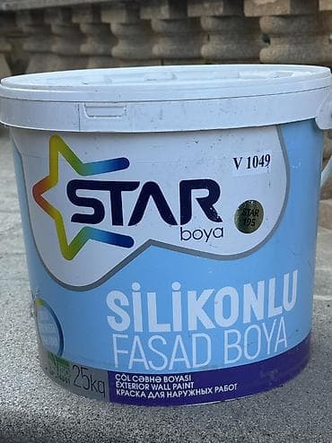 bedava pubg hesabları: Silikonlu Fasad üçün boya, 25 kq, rəng - Ağ, Suya davamlı — 1