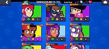 Velosiped aksesuarları: Brawl Stars hesabı – 78/99 döyüşçü Ümumi: - Kupa: 17 893+ - — 4