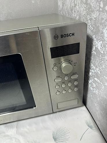 mətbəx sobasi: Mikrodalğalı soba Bosch, Ayrıca dayanan, Mikrodalğalar ilə, rəng - Gümüşü — 2