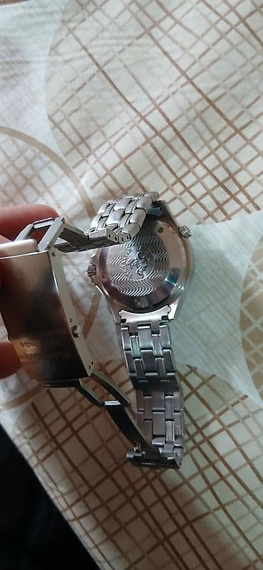 elekron saat: İşlənmiş, Qol saatı, Omega, rəng - Gümüşü — 2