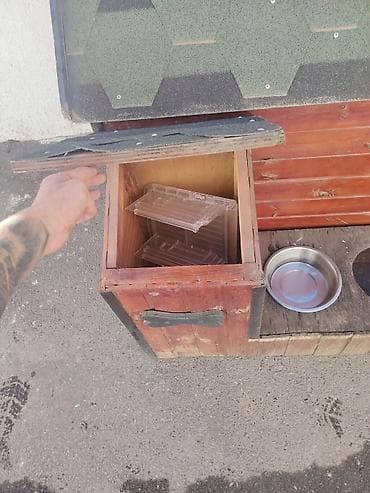 it agizligi: Taxta it evi – əlavə qutulu və qab yerləri olan model - Material — 4