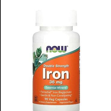 collagen vitamin: Məhsul: Dəmir əlavələri (iki fərqli variant) 1) NOW Foods Iron – — 2