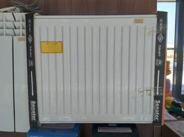İstilik radiatoru ağ rəngdə, şaquli panellərlə hazırlanmışdır. Bu
