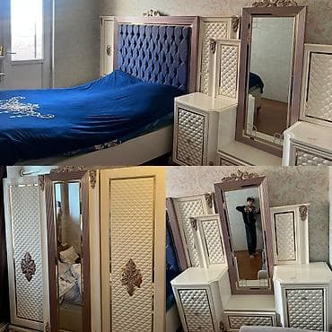 star mebel: Двуспальная кровать, Шкаф, Трюмо, Тумба, Б/у — 1