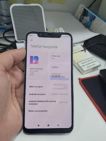 xiaomi note 2: Xiaomi Mi 8, 64 GB, rəng - Qara, 
 Barmaq izi — 4