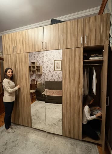 güzgü: İkinəfərlik çarpayı, Dolab, İşlənmiş — 1