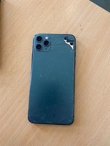 IPhone 11 Pro, 64 GB, Yaşıl, Qırıq