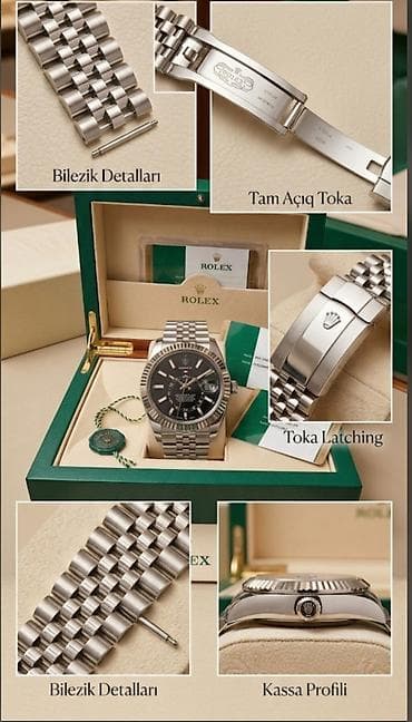 Личные вещи: Новый, Наручные часы, Rolex, цвет - Черный — 2