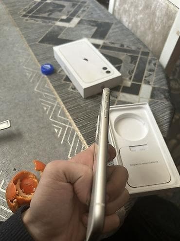 televizor kreditle satisi: IPhone 11, 128 GB, Ağ, Face ID — 5