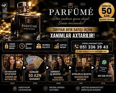 reklam ustasi vakansiya: Satış məsləhətçisi tələb olunur, Yalnız qadınlar üçün, İstənilən yaş, Təcrübəsiz, Gündəlik ödəniş — 2