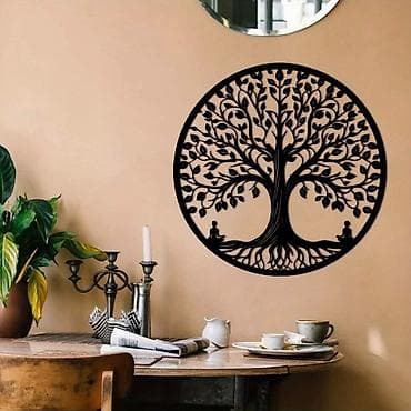 qapi dekoru: 🌳 Həyat Ağacı Divar Dekoru Lazer kəsim texnologiyası ilə hazırlanmış — 4