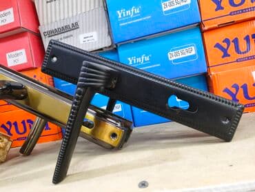 qapi qolu: Qapı dəstləri – metal dekorativ planka ilə - Model: Yinfu seriyası — 1