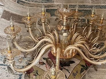 ishiq: Çılçıraq, 10 və daha çox lampa, Xrustal — 2