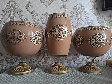 ucuz tablolar: Qədəhlər, rəng - Bej, Şüşə — 3