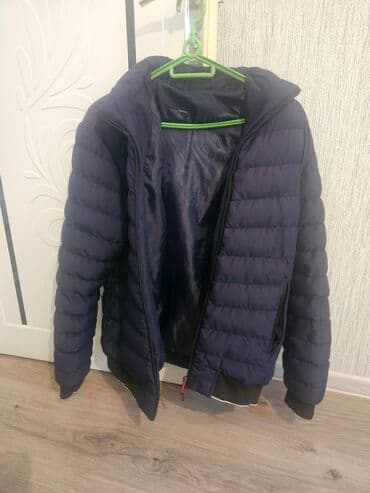 баку седерек шубы: Tünd göy rəngli puff/jaket. - İsti, yüngül və şişmə panellərlə - — 2