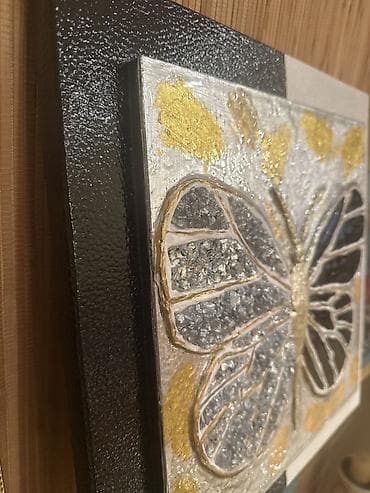 cipsi sekilleri: Thein_art müellif işitam el işi dekorativ tablo - Mövzu: Kəpənək - — 3