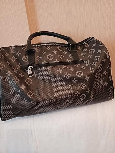 luis vuitton: Səyahət və ya idman üçün geniş həcmli əl çantası - Rəng:qəhvəyi - — 2