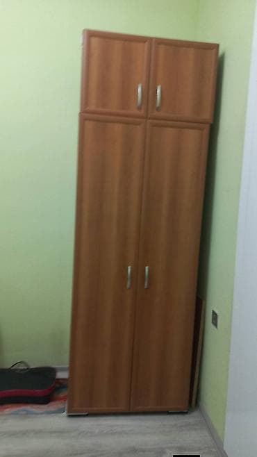 4 qapılı, Qəhvəyi, Digər material, Açılan, Düz dolab
