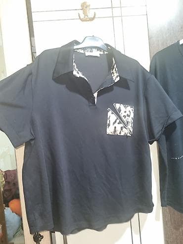cins: Qara qadın polo köynəyi – leopard naxışlı detallarla - Rəng: qara - — 3