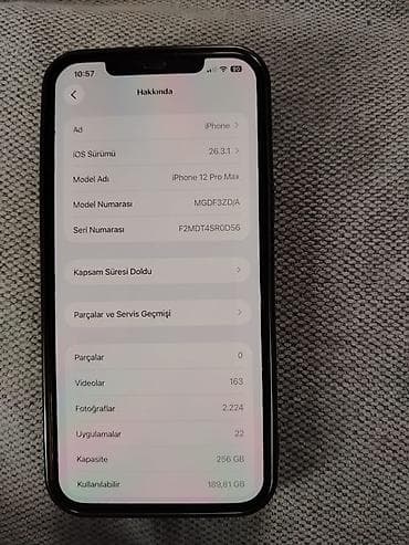 iphone x 12: IPhone 12 Pro Max, 256 GB, Mavi — 3