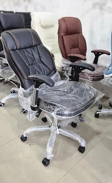 quba mebel: Yeni, Təkərli, Qolları tənzimlənir, Dəri — 8