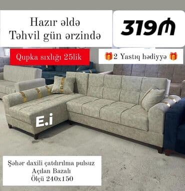 Sifarişlə dolablar: Künc divan, Açılan, Bazalı, Şəhərdaxili pulsuz çatdırılma