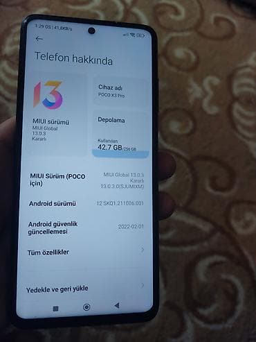 5545 zəng: Poco X3, 256 GB, rəng - Qara, Sensor — 7
