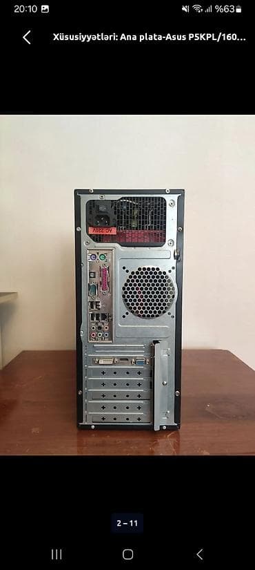 Masaüstü kompüterlər və iş stansiyaları: Kamputer prcesru aliram metaloma xarab ya islay kilosu 1 manta — 2