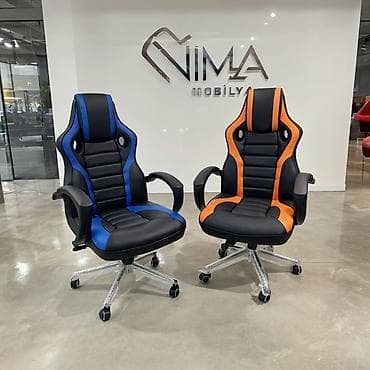 Ofis dəst mebeli: Yeni, Təkərli, Qolları tənzimlənir, Dəri — 1