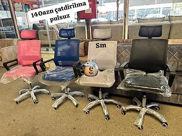 Ofis oturacaqları: Təkərli, Qolları tənzimlənmir — 1