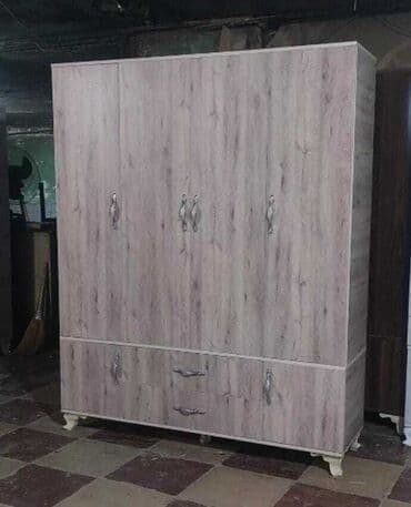бу кровати: Yeni, Açılan, 4 qapılı Düz dolab, Qarderob, paltar dolabı, Azərbaycan — 6