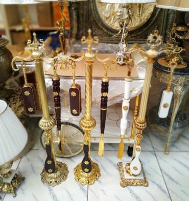 stol üstü süfrələr: Material bronza,yenidir. Her birinden 1 dest var — 2