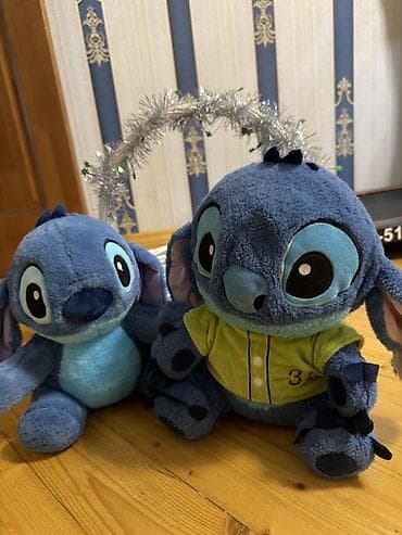 oyuncaqlar: Məhsul: Stitch mövzulu yumşaq oyuncaqlar dəsti Təsvir: - 2 ədəd mavi — 2
