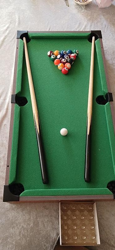 mini disk: Masaüstü 4‑ü 1‑də oyun dəsti – “4 in 1 Ball Table” Komplekt bir gövdə — 3