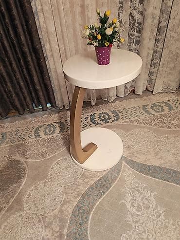 şuşə stollar: Jurnal masası, Yeni, Açılmayan, MDF, Yumru masa — 6