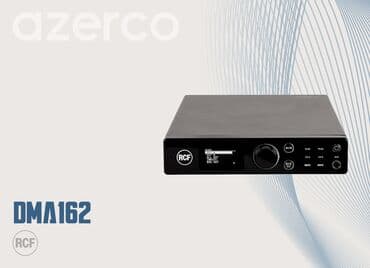 sesyazma: Qara rəngdə olan RCF DMA 162 modeli mikser. Kompakt dizaynı ilə — 4