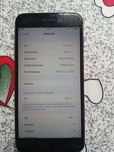 ayfon 6 pulus: IPhone 8 Plus, Qara, Barmaq izi — 2