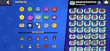 video kart: Brawl Stars hesab məlumatları: ​Nadir skinlər: 103-dən 94-ü ​İfrat — 6