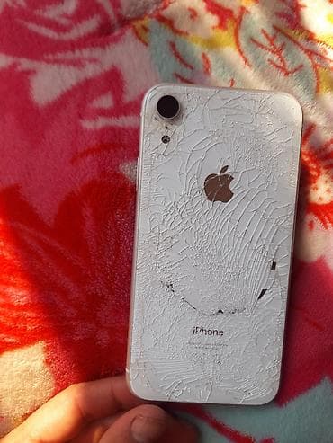 telefon alisi ve satisi: IPhone Xr, Ağ, Qırıq — 2