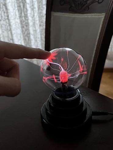 dekor soba: Plasma Top – 3 düym - Dekorativ interaktiv masa lampası: Şüşə kürə — 4