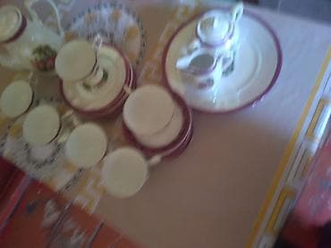 Çay dəsti, rəng - Ağ, Farfor