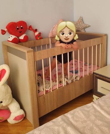 bir yaş tortları: Oğlan və qız üçün, Beşik, Matras ilə — 3