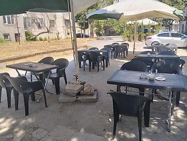 heyet stolari: Kafe/veranda üçün açıq hava mebel dəsti - Material: plastik/rottan — 2