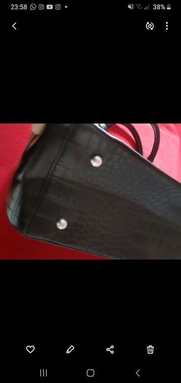 irshad telecom is saatlari: SUMKA TURKIYEDEN ALINIB YENIDIR QARA RENGDE ALTINDA BELE DEMIRLERI — 4